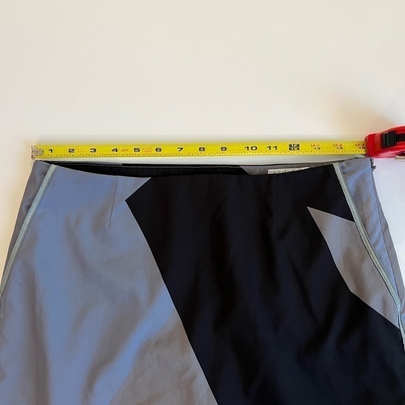 GOLFTINI out of the blue geometric golf skort sz 4L black khaki gray - Picture 6 of 7